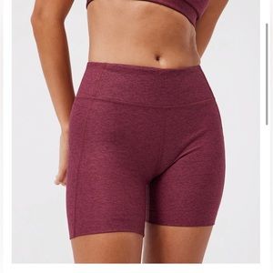 Outdoor voices red biker shorts